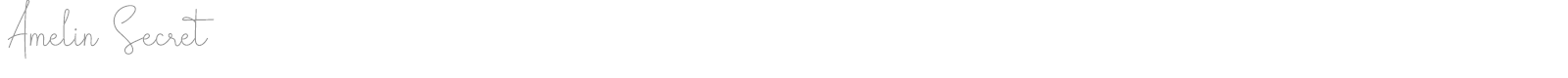 Amelin Secret font preview